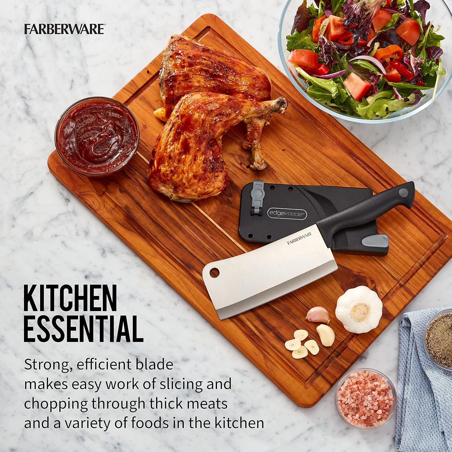 Farberware Edgekeeper 6-Inch Knives Self-Sharp Black