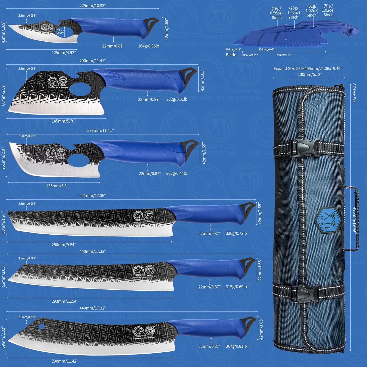 XYJ 6-Piece knives Set